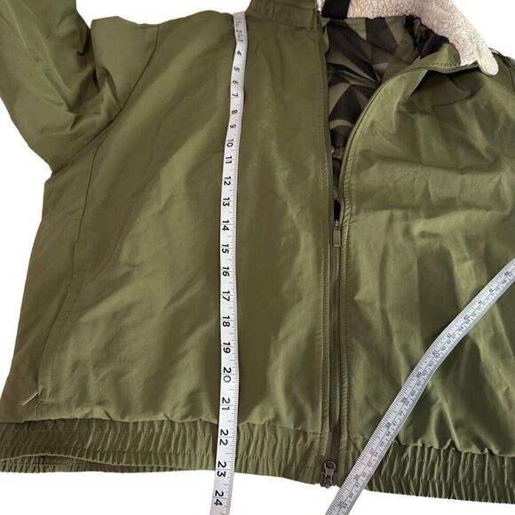 Nike Shield Cropped Olive Bomber Jacket Womens XXL Outdoor Golf Water Resistant - Picture 8 of 11